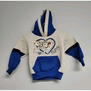 Disney 101 Dalmatians Hoodie Sweater Childrens Small Vintage Made in the USA